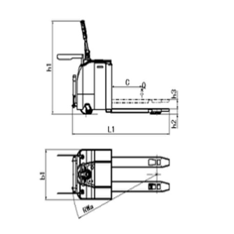 全電動搬運(yùn)車(貨叉加長型)